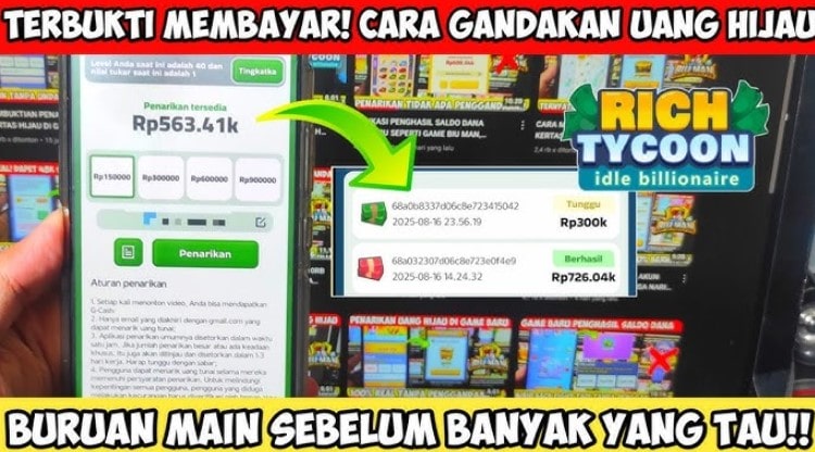 Cara Mendapatkan Uang dari Game Rich Tycoon Penghasil Saldo DANA